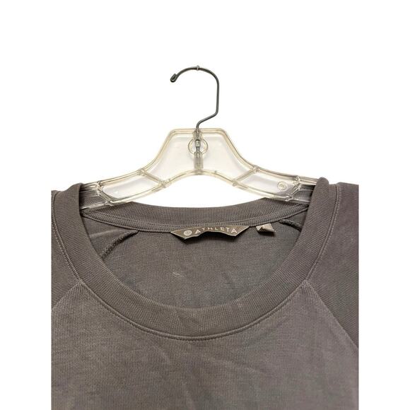 Athleta Serenity Criss Cross Pullover Sweatshirt Size Small‎ Gray Lounge Comfort - Picture 5 of 8